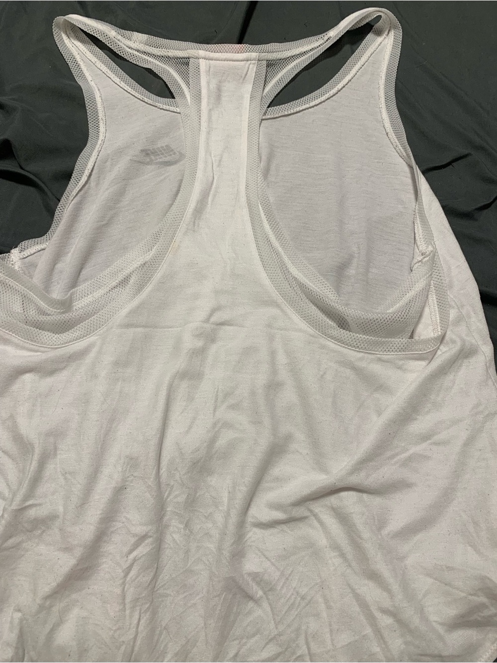 White Nike Racerback Tank Top - Picture 8 of 8